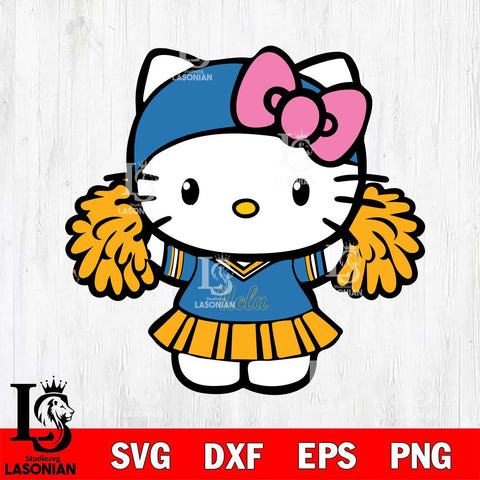 UCLA Bruins Hello Kitty Cheerleader 5 Svg Eps Dxf Png File, Digital Download, Instant Download