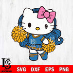 UCLA Bruins Hello Kitty Cheerleader 7 Svg Eps Dxf Png File, Digital Download, Instant Download