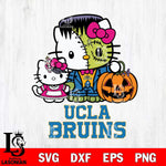 UCLA Bruins Hello Kitty Horror 10 Svg Eps Dxf Png File, Digital Download