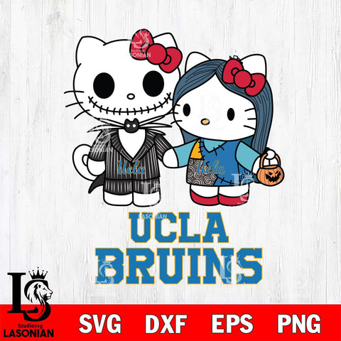 UCLA Bruins Hello Kitty Horror 11 Svg Eps Dxf Png File, Digital Download