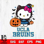 UCLA Bruins Hello Kitty Horror 1 Svg Eps Dxf Png File, Digital Download