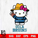 UCLA Bruins Hello Kitty Horror 6 Svg Eps Dxf Png File, Digital Download