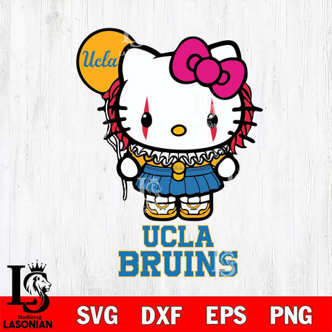 UCLA Bruins Hello Kitty Horror 7 Svg Eps Dxf Png File, Digital Download