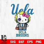 UCLA Bruins Hello Kitty Horror 8 Svg Eps Dxf Png File, Digital Download