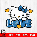 UCLA Bruins Hello Kitty Love Svg Eps Dxf Png File, Digital Download, Instant Download