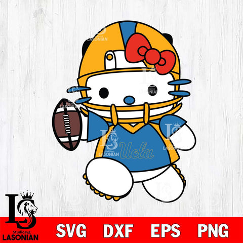 UCLA Bruins Hello Kitty sport 11 Svg Eps Dxf Png File, NCAA svg, Digital Download, Instant Download