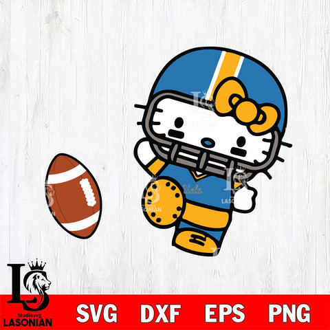 UCLA Bruins Hello Kitty sport 12 Svg Eps Dxf Png File, NCAA svg, Digital Download, Instant Download