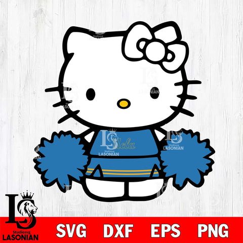 UCLA Bruins Hello Kitty sport 3 Svg Eps Dxf Png File, NCAA svg, Digital Download, Instant Download