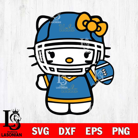 UCLA Bruins Hello Kitty sport 6 Svg Eps Dxf Png File, NCAA svg, Digital Download, Instant Download