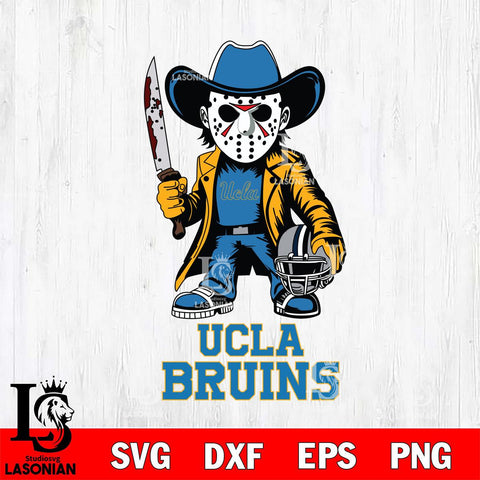 UCLA Bruins Jason Voorhees 3 Svg Eps Dxf Png File, Digital Download