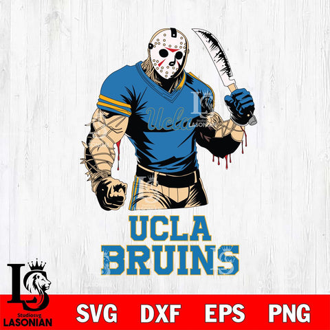 UCLA Bruins Jason Voorhees Svg Eps Dxf Png File, Digital Download