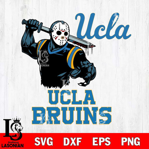 UCLA Bruins Jason Voorhees 5 Svg Eps Dxf Png File, Digital Download