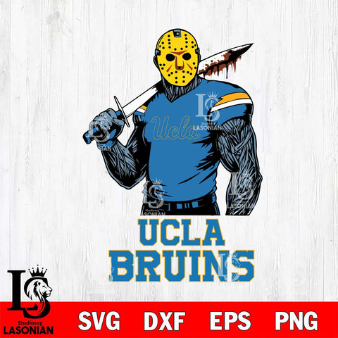 UCLA Bruins Jason Voorhees 7 Svg Eps Dxf Png File, Digital Download