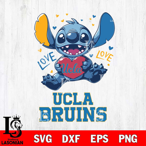 UCLA Bruins Love Stitch, Svg Eps Dxf Png File, Digital Download