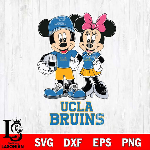 UCLA Bruins Mickey Minnie Mouse Helmet Svg Eps Dxf Png File, NCAA svg , File Cut , Digital Download , Instant Download, Cut Svg Files