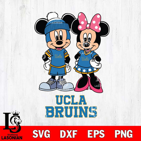 UCLA Bruins Mickey Minnie Mouse Pink Svg Eps Dxf Png File, NCAA svg , File Cut , Digital Download , Instant Download, Cut Svg Files