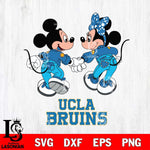 UCLA Bruins Mickey Minnie Valentine Rugby Svg Eps Dxf Png File, Digital Download ,Instant Download, Cricut File