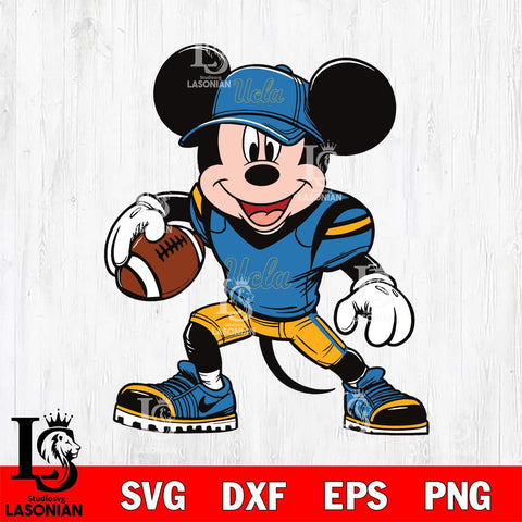 UCLA Bruins Mickey Mouse Svg Eps Dxf Png File, NCAA svg, Digital Download, Instant Download