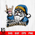 UCLA Bruins Rock Santa Claus Football Svg dxf eps png pdf file,NCAA svg,Digital Download,Cricut file