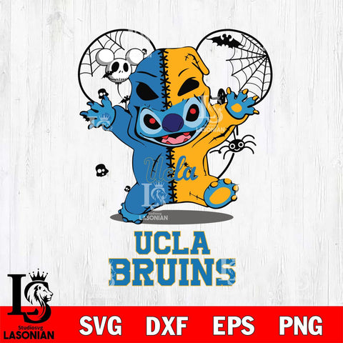 UCLA Bruins Stitch Horror Halloween 2 Svg Eps Dxf Png File, Digital Download, Instant Download