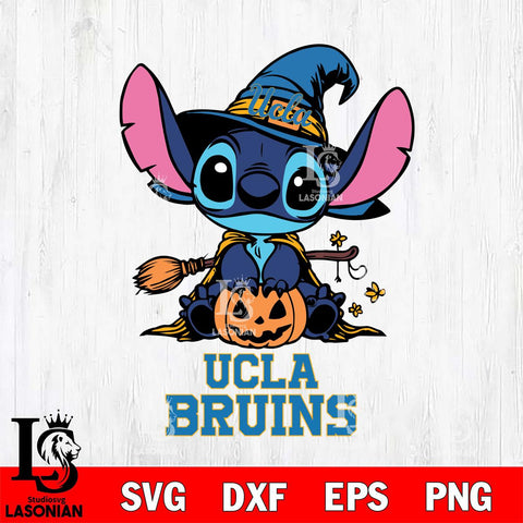 UCLA Bruins Stitch witch Svg Eps Dxf Png File, NCAA svg, Digital Download, Instant Download