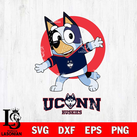 UConn Huskies Bandit Heeler Rugby Svg Eps Dxf Png File, Digital Download ,Instant Download, Cricut File