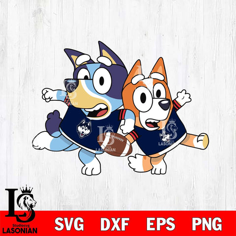 UConn Huskies Bluey Svg Eps Dxf Png File, Digital Download, Instant Download