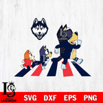 UConn Huskies Bluey 6 Svg Eps Dxf Png File, Digital Download, Instant Download