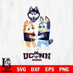 UConn Huskies Bluey Chilli Dance Svg Eps Dxf Png File, Digital Download, Instant Download