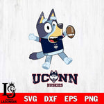 UConn Huskies Bluey Sport Football Svg Eps Dxf Png File,NCAA Svg Files,Bluey svg ,Digital Download ,Instant Download, Cricut File