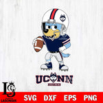 UConn Huskies Bluey rugby Svg Eps Dxf Png File, Digital Download ,Instant Download, Cricut File