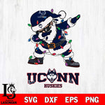 UConn Huskies Dabbing Santa Claus Ugly Christmas Svg dxf eps png pdf file,NCAA svg,Digital Download,Cricut file