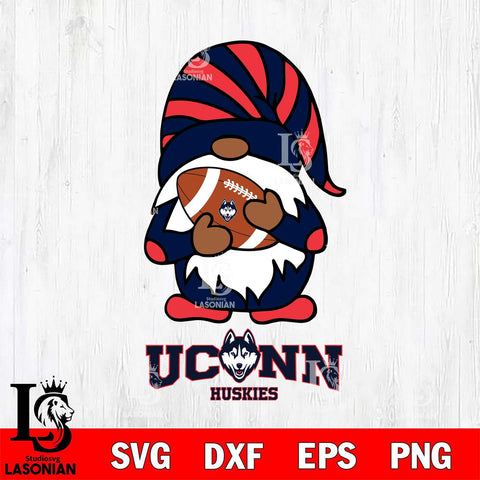 UConn Huskies Gnomes Football Svg Eps Dxf Png File, Digital Download, Instant Download