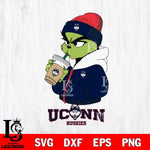 UConn Huskies Grinch Bougie Sport Svg Eps Dxf Png File, Digital Download, Instant Download