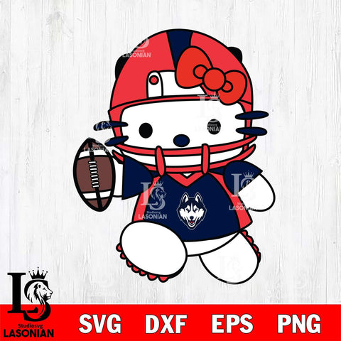 UConn Huskies Hello Kitty sport 11 Svg Eps Dxf Png File, NCAA svg, Digital Download, Instant Download