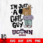 UConn Huskies I'm Just A Chill Guy Svg Eps Dxf Png File,NCAA Svg Files,Chill Guy svg ,Digital Download ,Instant Download, Cricut File