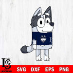 UConn Huskies Muffin Bluey Svg Eps Dxf Png File, Digital Download, Instant Download