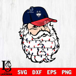 UConn Huskies Santa Claus Face Svg dxf eps png pdf file,NCAA svg,Digital Download,Cricut file