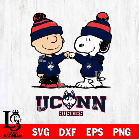 UConn Huskies Snoopy Sport 9 Svg Eps Dxf Png File, Digital Download