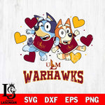 UL Monroe Warhawks Bluey & Bingo 10 Svg Eps Dxf Png File, NCAA svg, Digital Download, Instant Download