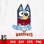 UL Monroe Warhawks Bluey Styles Football Svg Eps Dxf Png File,NCAA Svg Files,Bluey svg ,Digital Download ,Instant Download, Cricut File