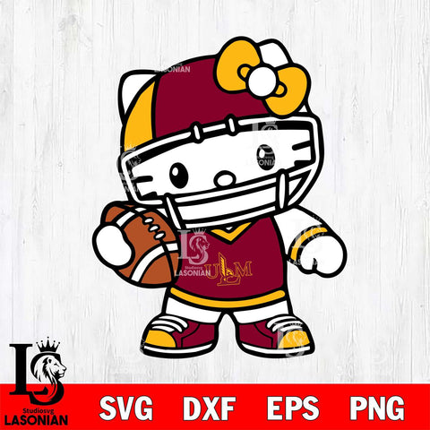 UL Monroe Warhawks Hello Kitty sport 2 Svg Eps Dxf Png File, NCAA svg, Digital Download, Instant Download