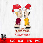 UL Monroe Warhawks Merry KissMyass Svg Eps Dxf Png File,NCAA Svg Files,Digital Download,Sublimation,Instant Download