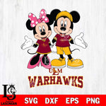 UL Monroe Warhawks Mickey Minnie Mouse Sport Svg Eps Dxf Png File, NCAA svg , File Cut , Digital Download , Instant Download, Cut Svg Files