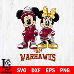 UL Monroe Warhawks Mickey Minnie Rugby Hoodie Svg Eps Dxf Png File, NCAA svg , File Cut , Digital Download , Instant Download, Cut Svg Files