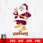 UL Monroe Warhawks Santa claus Svg dxf eps png pdf file,NCAA svg,Digital Download,Cricut file