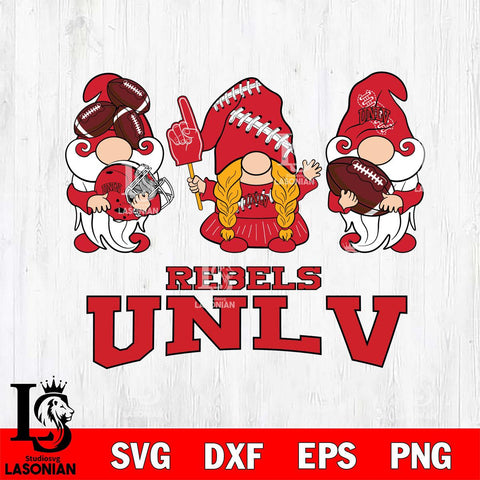 UNLV Rebels 3 Gnomes Football Svg Eps Dxf Png File, Digital Download, Instant Download