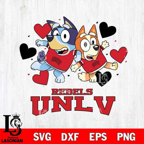 UNLV Rebels Bluey & Bingo 10 Svg Eps Dxf Png File, NCAA svg, Digital Download, Instant Download