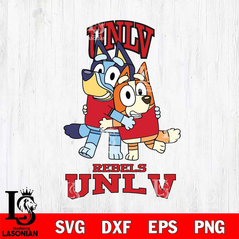 UNLV Rebels Bluey & Bingo 3 Svg Eps Dxf Png File, NCAA svg, Digital Download, Instant Download