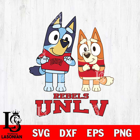 UNLV Rebels Bluey & Bingo 6 Svg Eps Dxf Png File, NCAA svg, Digital Download, Instant Download